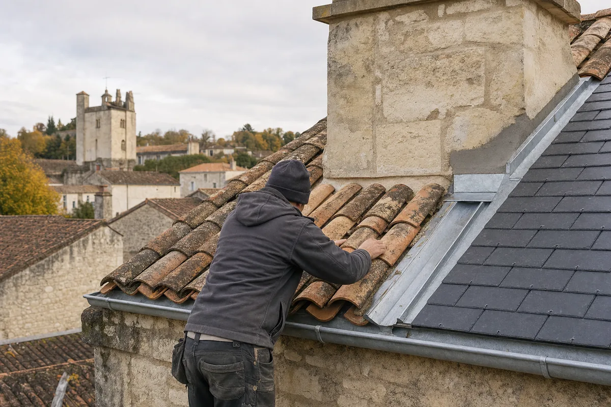 Couvreur à La Rochefoucauld : toiture en secteur protégé